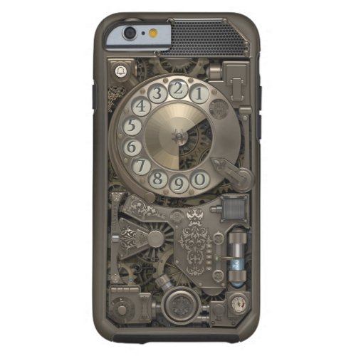 Steampunk Rotary Metal Dial Phone Case Tough iPhone 6 Case
