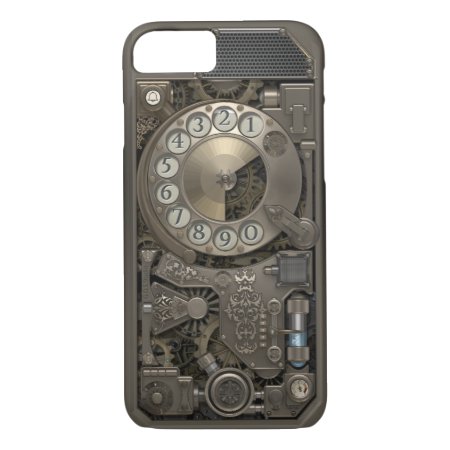 Steampunk Rotary Metal Dial Phone. Case. Iphone 8/7 Case