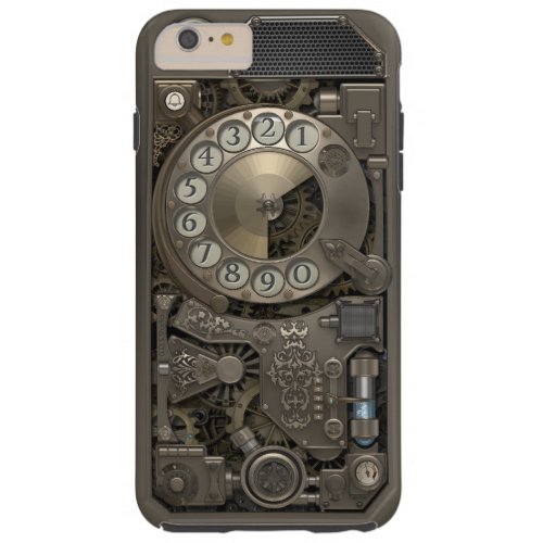 Steampunk Rotary Metal Dial Phone Tough iPhone 6 Plus Case