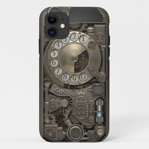 Steampunk Rotary Metal Dial Phone iPhone 11 Case