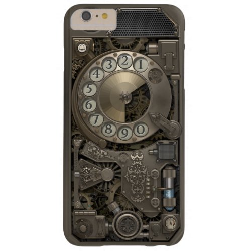 Steampunk Rotary Metal Dial Phone Barely There iPhone 6 Plus Case