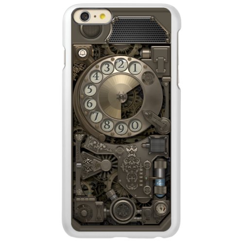 Steampunk Rotary Metal Dial Phone Incipio Feather Shine iPhone 6 Plus Case
