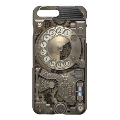 Steampunk Rotary Metal Dial Phone iPhone 8 Plus7 Plus Case