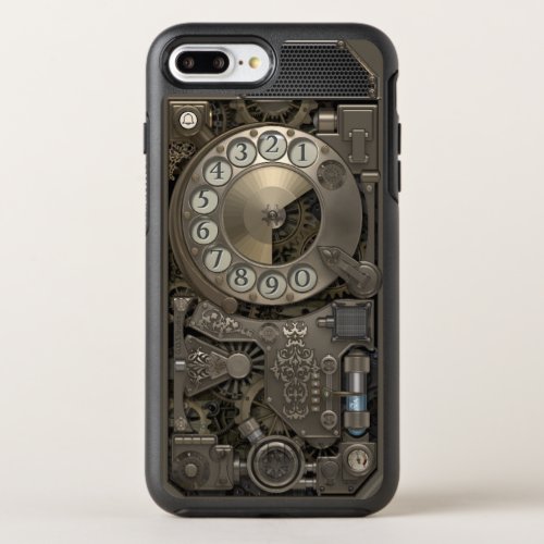 Steampunk Rotary Metal Dial Phone OtterBox Symmetry iPhone 8 Plus7 Plus Case