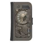 Steampunk Rotary Metal Dial Phone. Wallet Phone Case For Samsung Galaxy S4 at Zazzle