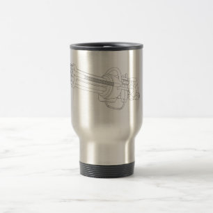 Steampunk Rotation Gun Travel Mug