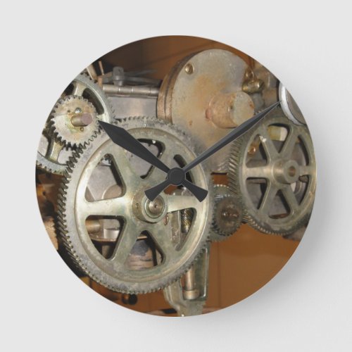 Steampunk Round Clock