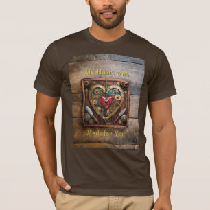 Steampunk Rubies And Daggers Warrior Valentine T-Shirt