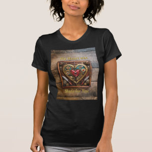Steampunk Rubies And Daggers Warrior Valentine T-Shirt