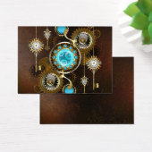 Steampunk Rusty Background with Turquoise Lenses (Desk)