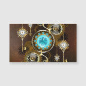 Steampunk Rusty Background with Turquoise Lenses (Front)