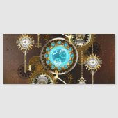 Steampunk Rusty Background with Turquoise Lenses (Front)