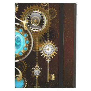 Steampunk Rusty Background with Turquoise Lenses Case For iPad Air
