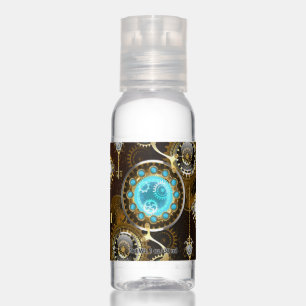 Steampunk Rusty Background with Turquoise Lenses Hand Sanitizer
