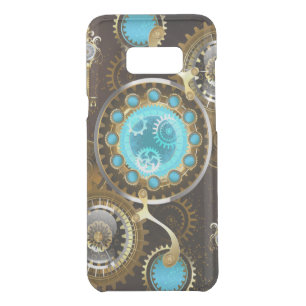Steampunk Rusty Background with Turquoise Lenses Uncommon Samsung Galaxy S8+ Case