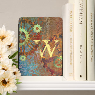 Steampunk Rusty Clockwork Gears Personalized Kindle Cover