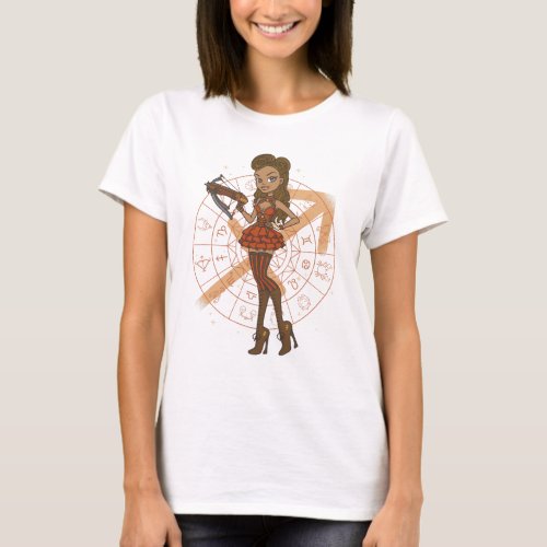 STEAMPUNK SAGITTARIUS ZODIAC GIRL  T_Shirt