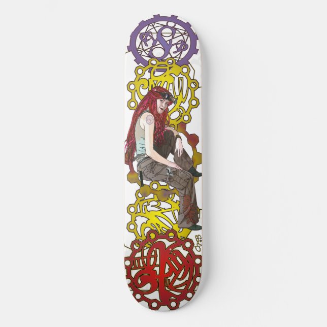 Steampunk Sally Skateboard (Front)