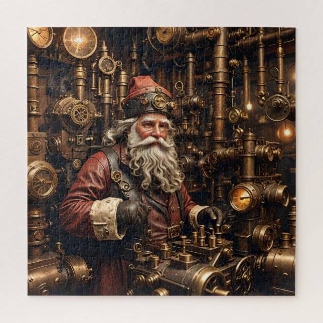 Steampunk Santa Puzzle (Vertical)