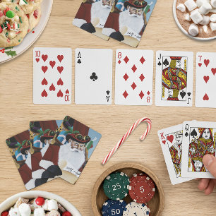 Steampunk Santa Victorian Christmas Fantasy Art Poker Cards