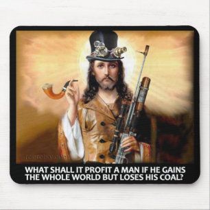 Steampunk Savior Mouse Pad