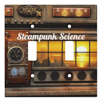 Steampunk Science Light Switch Cover by GKDStore at Zazzle