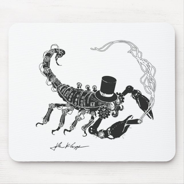 Steampunk Scorpio Mousepad (Front)