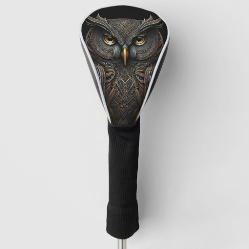 Steampunk Screech Owl Golf Head Cover