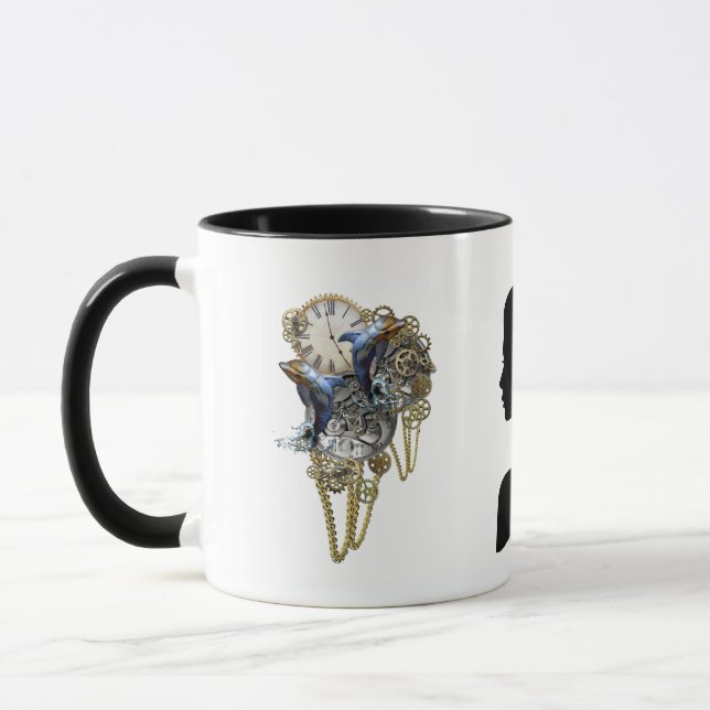 Steampunk sculpture -Art Trendy Mug (Left)