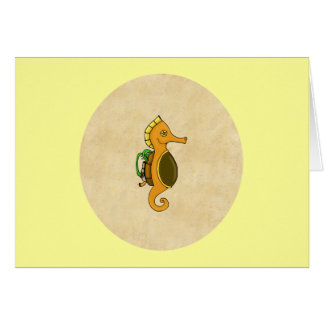 Steampunk Seahorse Cards