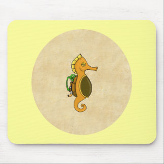 Steampunk Seahorse Mouse Pad