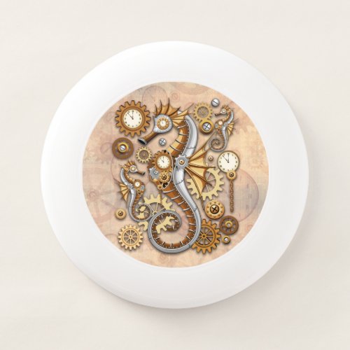 Steampunk Seahorse Vintage Surreal Art  Wham_O Frisbee