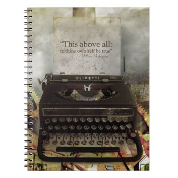 Steampunk Shakespeare Quote Hardcover Notebook by SteampunkTraveller at Zazzle