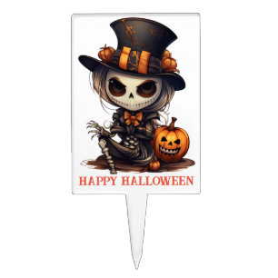 Steampunk Skeleton Cake Topper