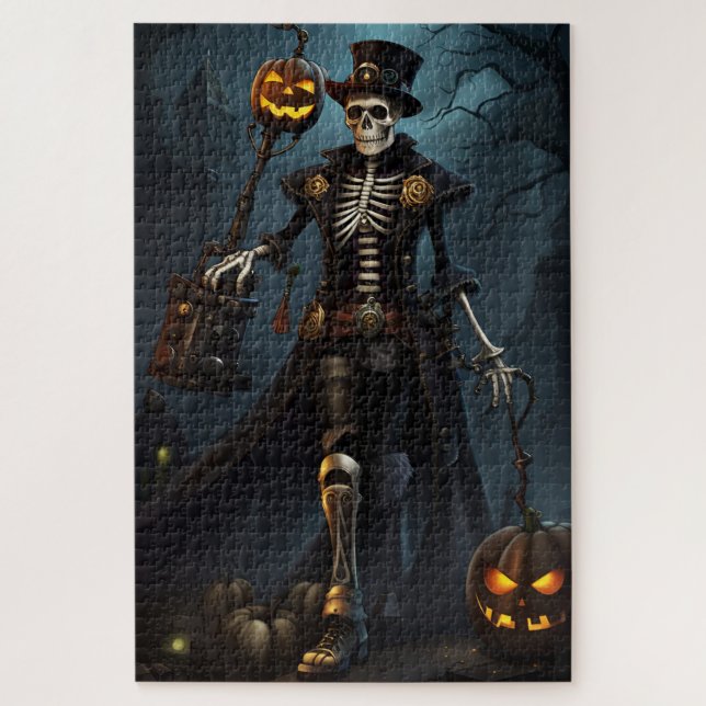 Steampunk Skeleton Jigsaw Puzzle (Vertical)