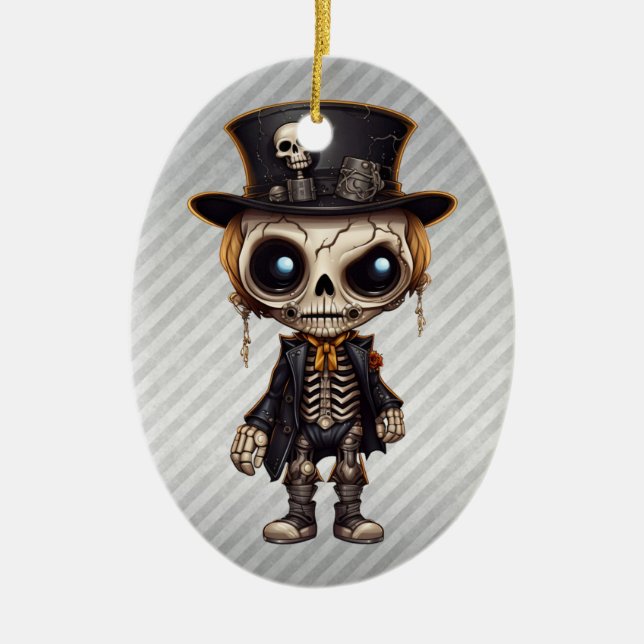 Steampunk Skeleton Ornament (Front)