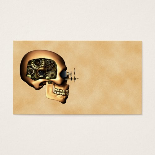 Steampunk Skull Business Card Templates