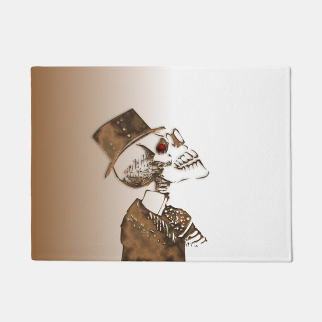 Steampunk Skull Doormat (Front)