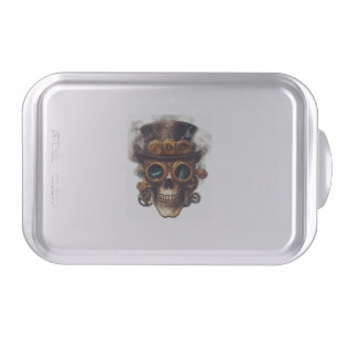 Steampunk Skull Engine Cake Pan