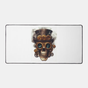 Steampunk Skull Engine Desk Mat