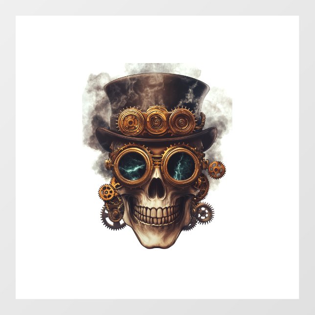 Steampunk Skull Engine Floor Decals (Front)