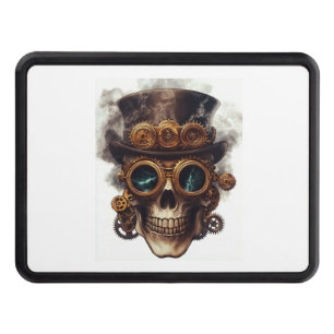 Steampunk Skull Engine Hitch Cover