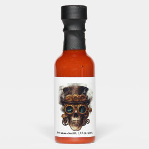 Steampunk Skull Engine Hot Sauces
