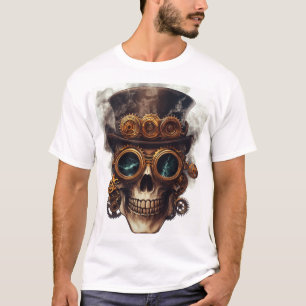 Steampunk Skull Engine T-Shirt