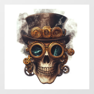 Steampunk Skull Engine Wall Decal