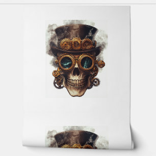 Steampunk Skull Engine Wallpaper