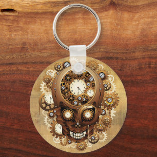Steampunk Skull Gothic Style Keychain