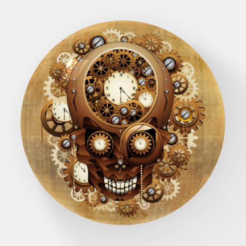 Steampunk Skull Gothic Style Paperweight