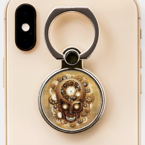 Steampunk Skull Gothic Style Phone Ring Stand