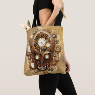 Steampunk Skull Gothic Style Tote Bag